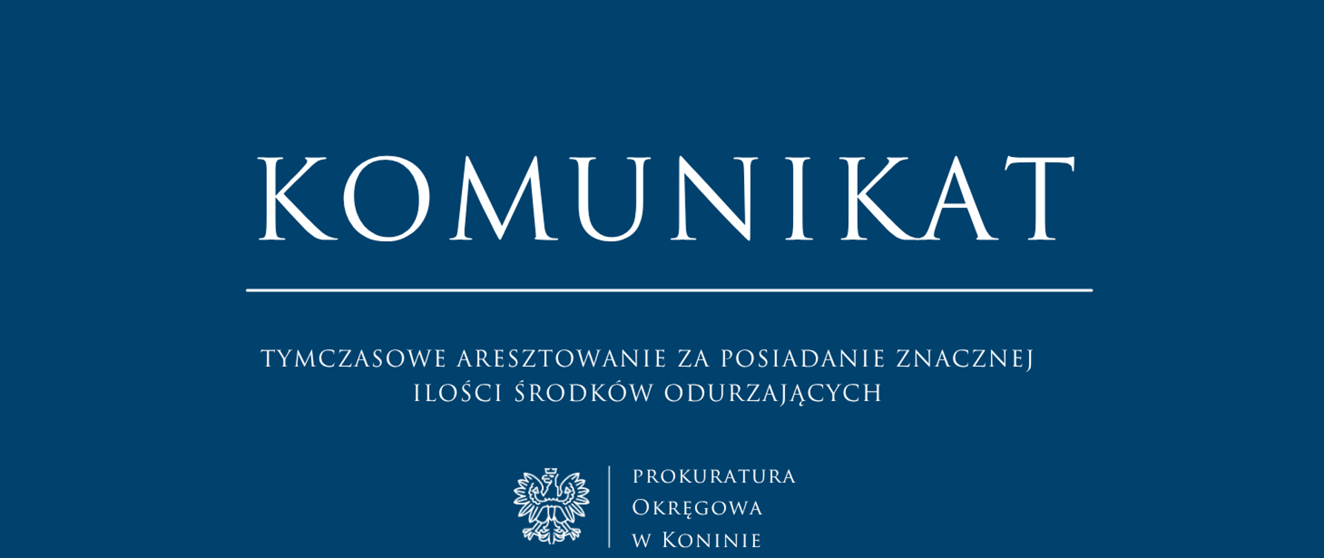 KOMUNIKAT ARESZT NARKOTYKI PR TUREK kwiecień 2026