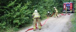 Ćwiczenia ratownicze na kompleksie leśnym Nadleśnictwa Czarna Białostocka w Puszczy Knyszyńskiej