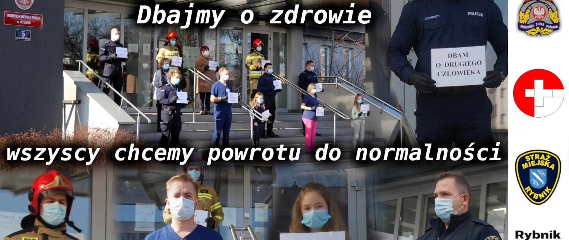 Zdjęcie przedstawia przedstawicieli służb miasta Rybnika