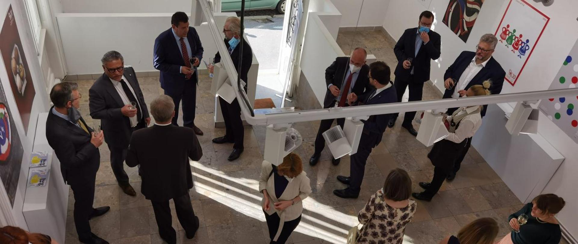 V4 poster exhibition opened in the graphic design gallery at the Faculty of Fine Arts in Belgrade