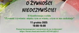 plakat informujący o konferencji 11 grudnia 2025 r. w godz. 10:00-16:00