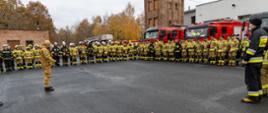 Odprawa strażaków przed rozpoczęciem wojewódzkich ćwiczeń ratowniczych ZAK 2023