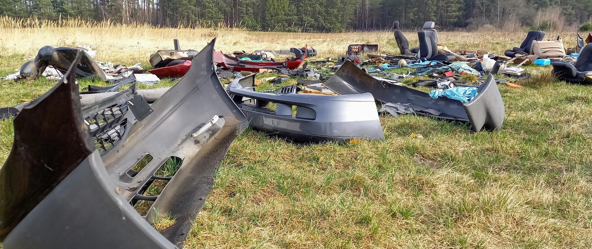 Nielegalne wysypiska odpadów w podzielonogórskich lasach