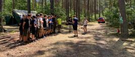 Kontrola obozu harcerskiego na terenie powiatu włocławskiego