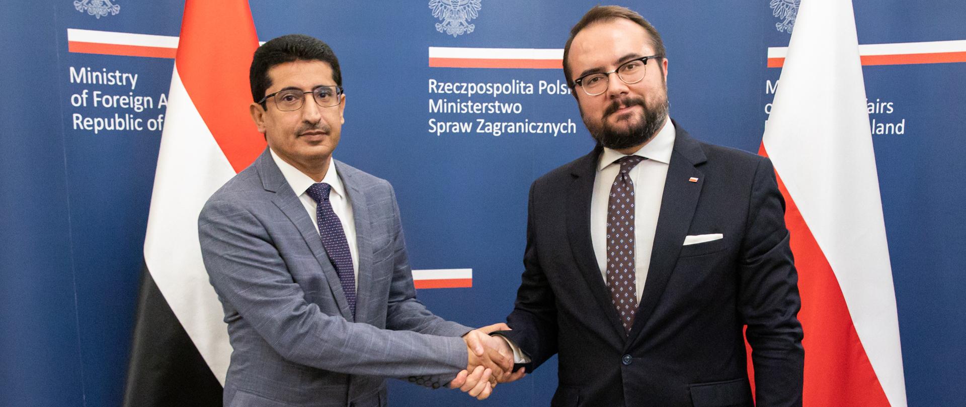 Deputy Minister Paweł Jabłoński welcomed Deputy Minister Mansour Baggash