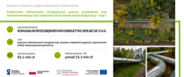 Zwiększenie efektywności energetycznej poprzez przebudowę oraz termomodernizację sieci ciepłowniczej na terenie miasta Bydgoszczy – etap I