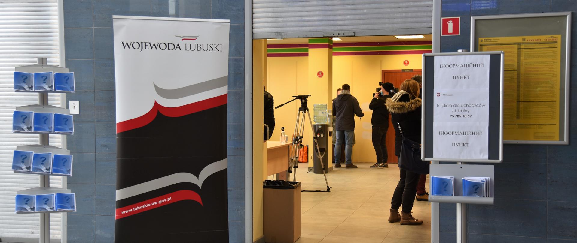 Punkt informacyjny w Gorzowie 
