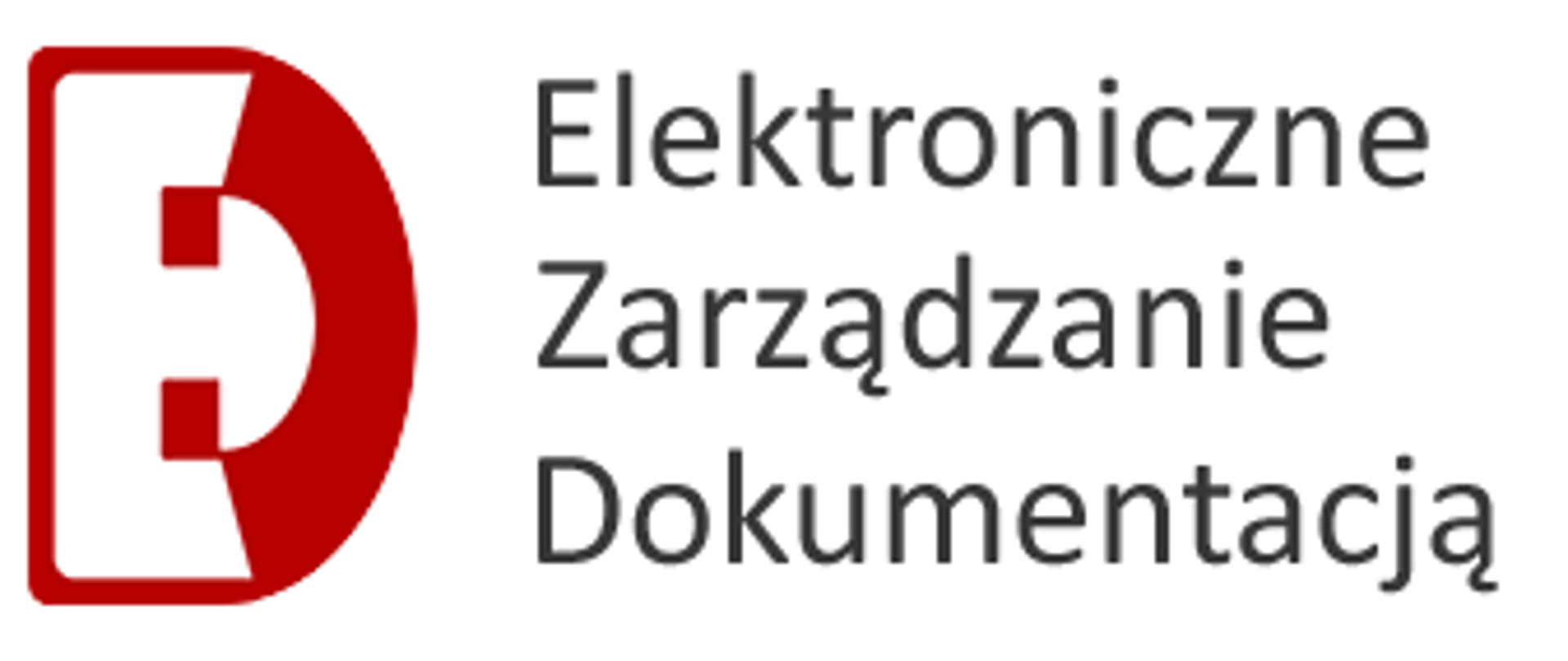 w czerwonej literze D została wpisana biała litera E