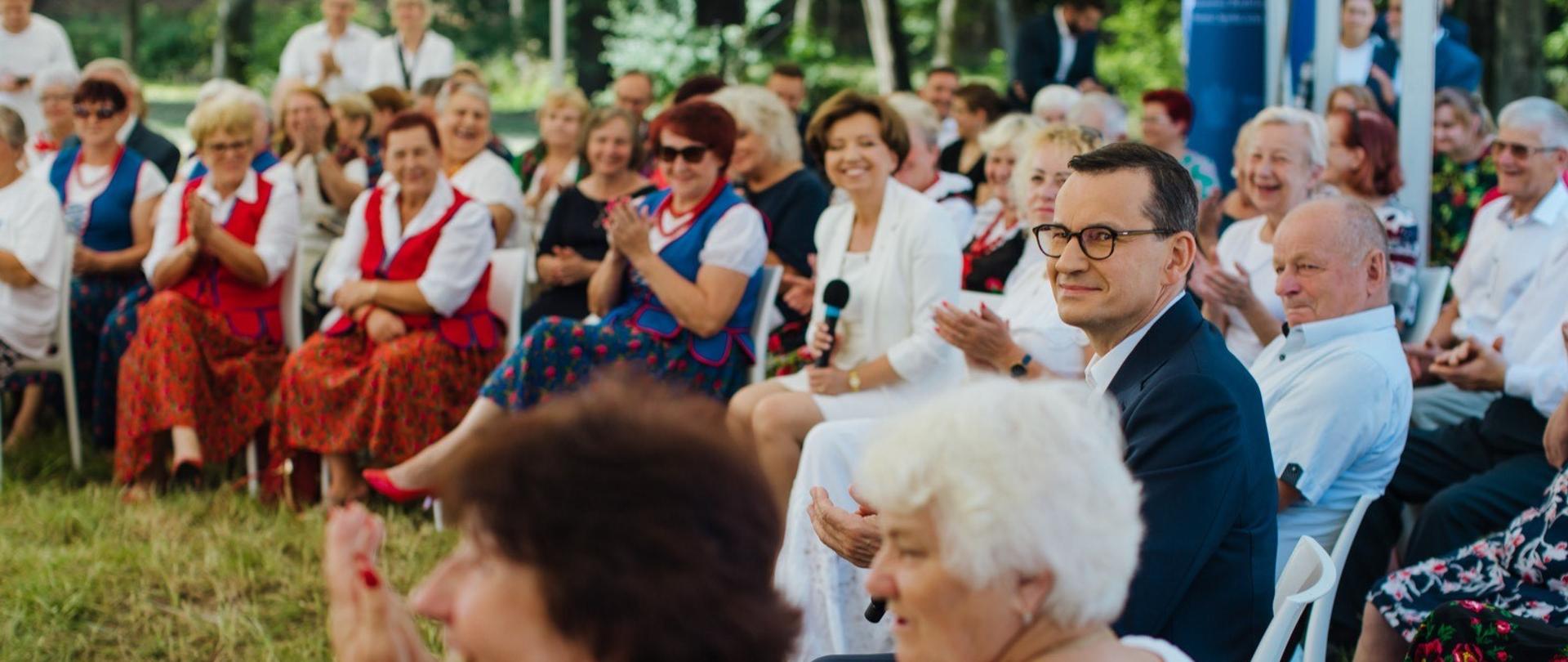 Spotkanie premiera Mateusza Morawieckiego z seniorami.