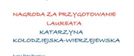 Dyplom dla pani Katarzyny Kołodziejskiej - Wierzejewskiej za przygotowanie laureata. I Ogólnopolski Konkurs Młodych Wirtuozów. Poznań, 7-8 marca 2026.