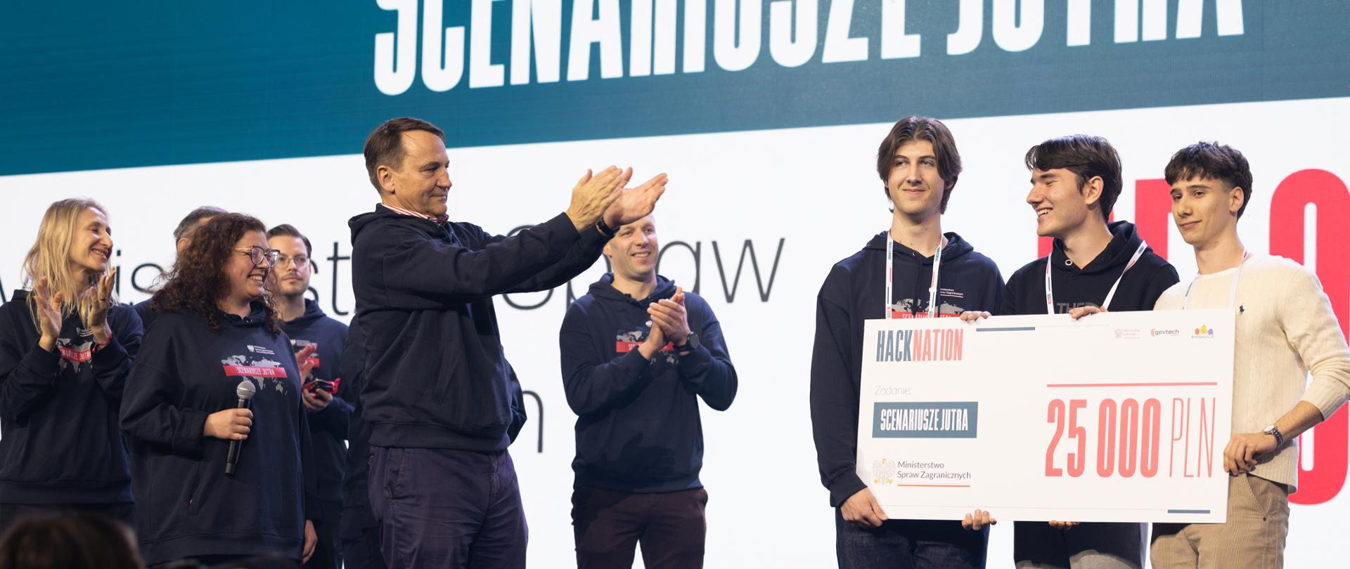 Deputy Prime Minister Radosław Sikorski attends HackNation 2025