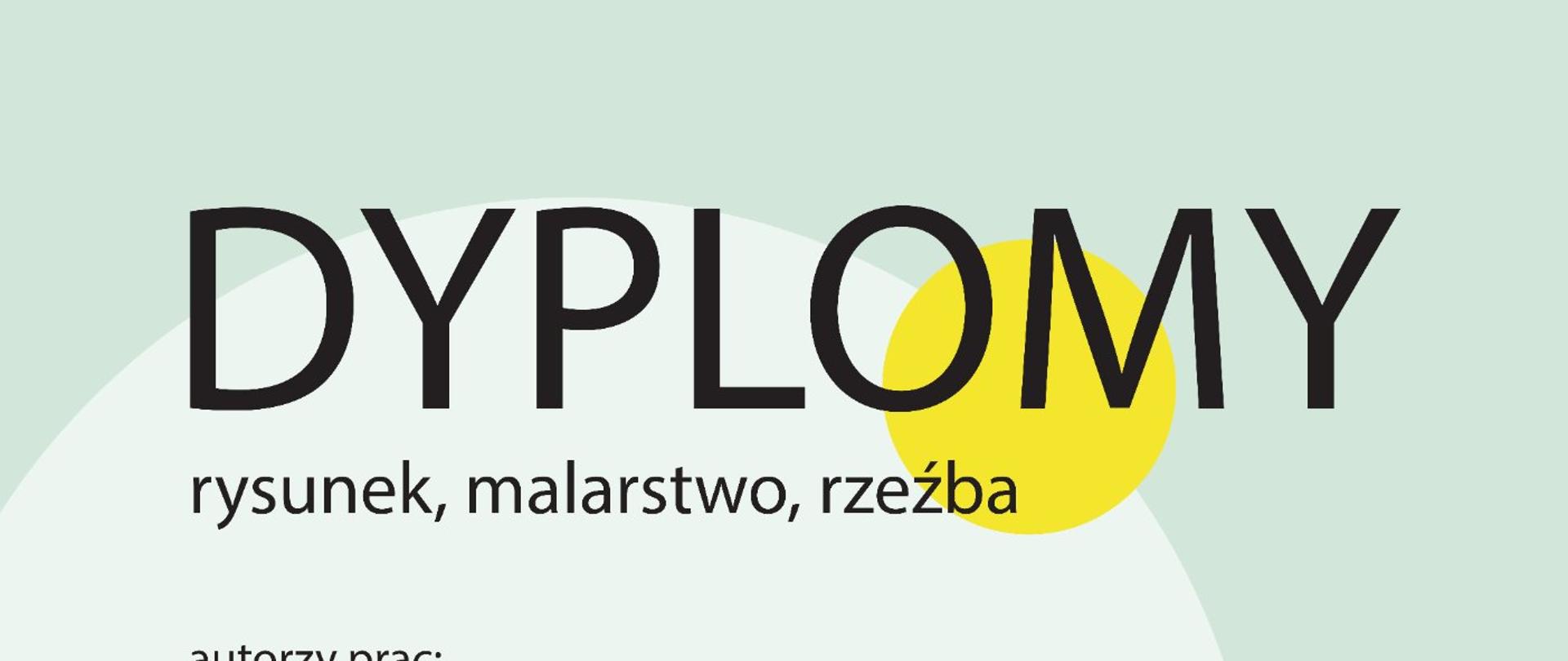 Plakat z nazwiskami autorów prac