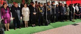 Na zdjęciu komendant główny, podkarpacki komendant wojewódzki, zastępca podkarpackiego komendanta wojewódzkiego oraz zaproszeni goście