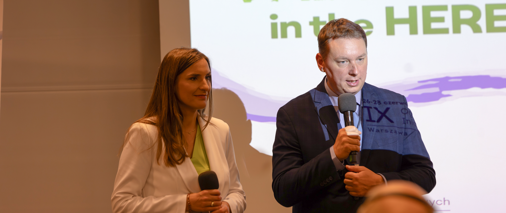 Magdalena Sobkowiak-Czarnecka oraz Marek Krawczyk na IX Ogólnopolskie Forum Inicjatyw Pozarządowych