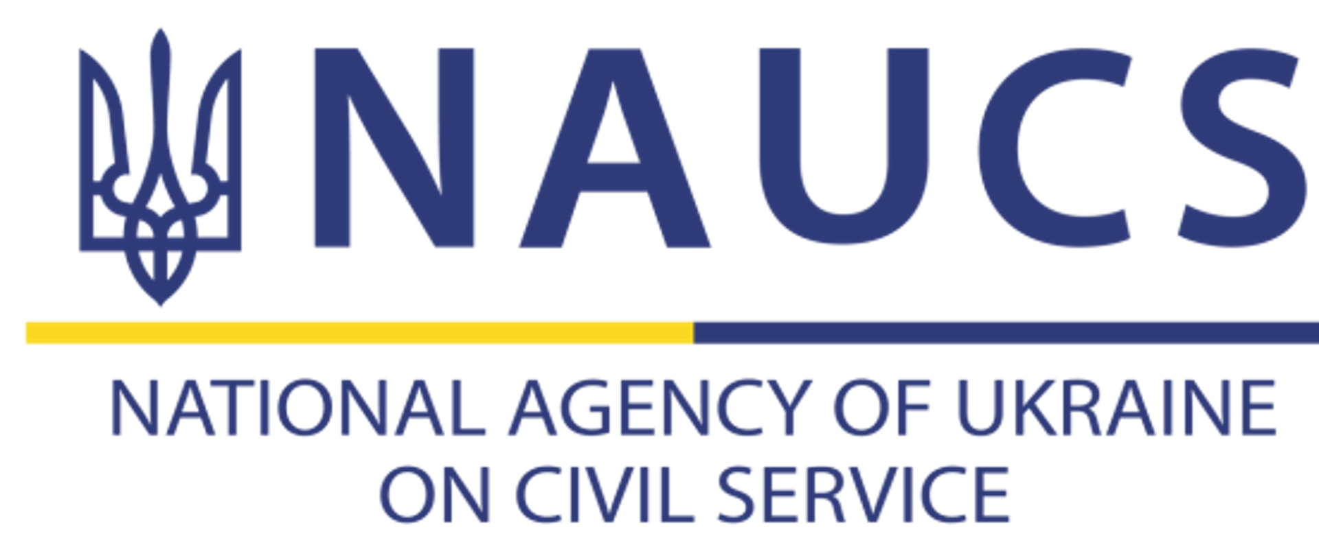 Logo Narodowej Agencji Ukrainy ds. Służby Cywilnej 