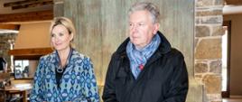 Konsul Honorowy RP w Słowenii Nedjan Bratasevec i małżonka Ambasadora RP Joanna Olendzka