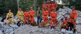 Żagań 2020 rok – szkolenie poligonowe dla małopolskich przewodników psów gruzowiskowych