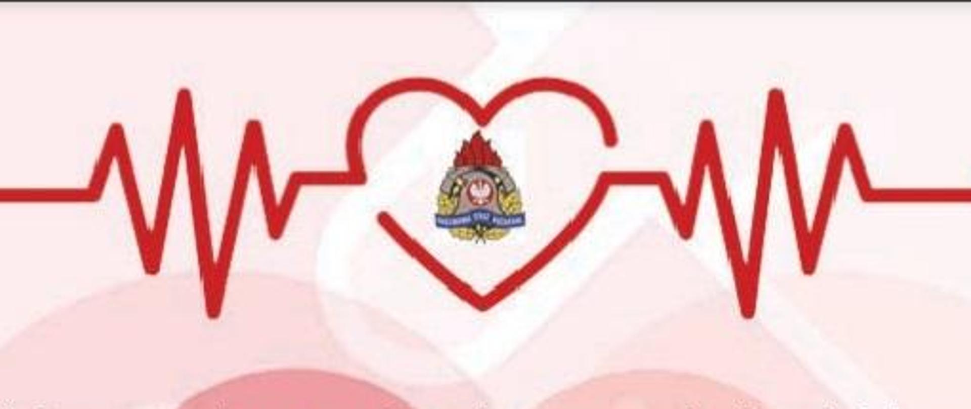 Plakat zapraszający na akcję krwiodawstwa