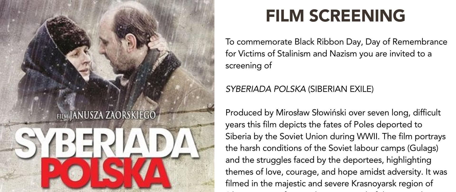Pokaz filmu "Syberiada Polska"