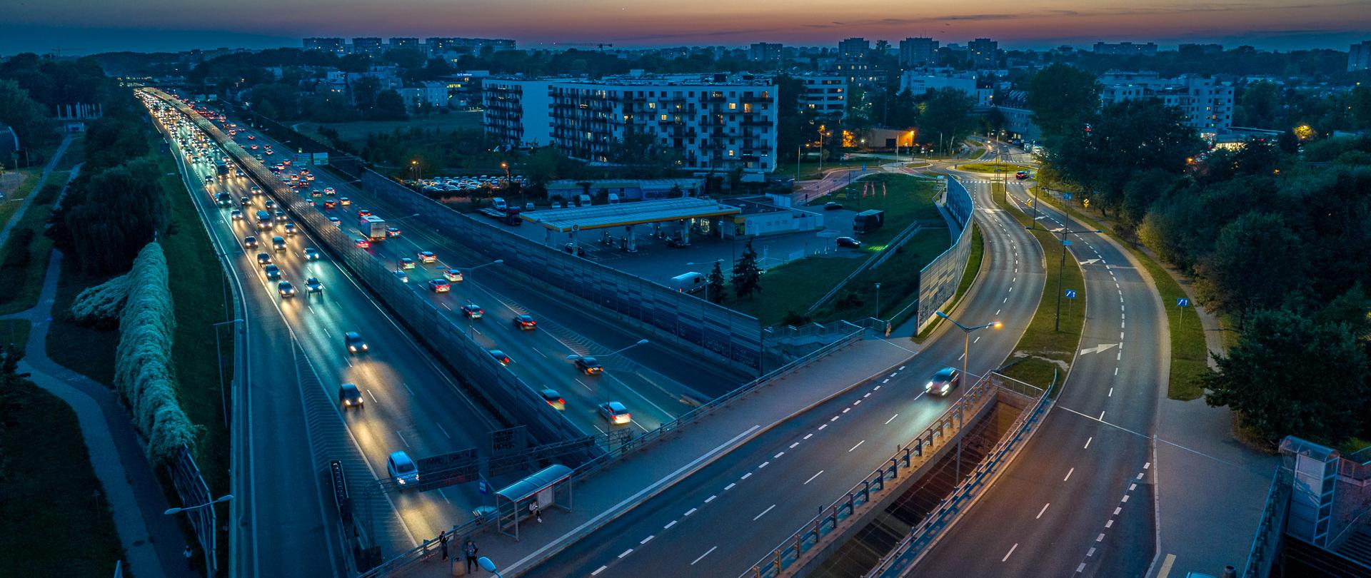 S8 Powązkowska - Modlińska, al. Armii Krajowej na wysokości Marymontu