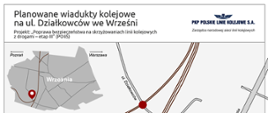 Planowane wiadukty kolejowej na ul. Działkowców we Wrześni 