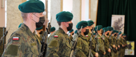 Uroczysta przysięga wojskowa służby przygotowawczej 18. Pułku Rozpoznawczego
