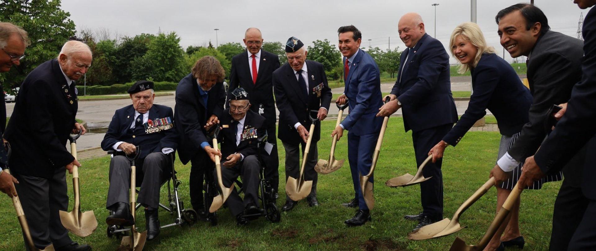 inauguracja budowy pomnika "Spirala zwycięstwa"