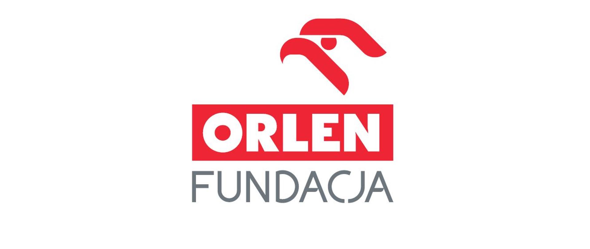 Zdjęcie przedstawia logotyp Fundacji Orlen