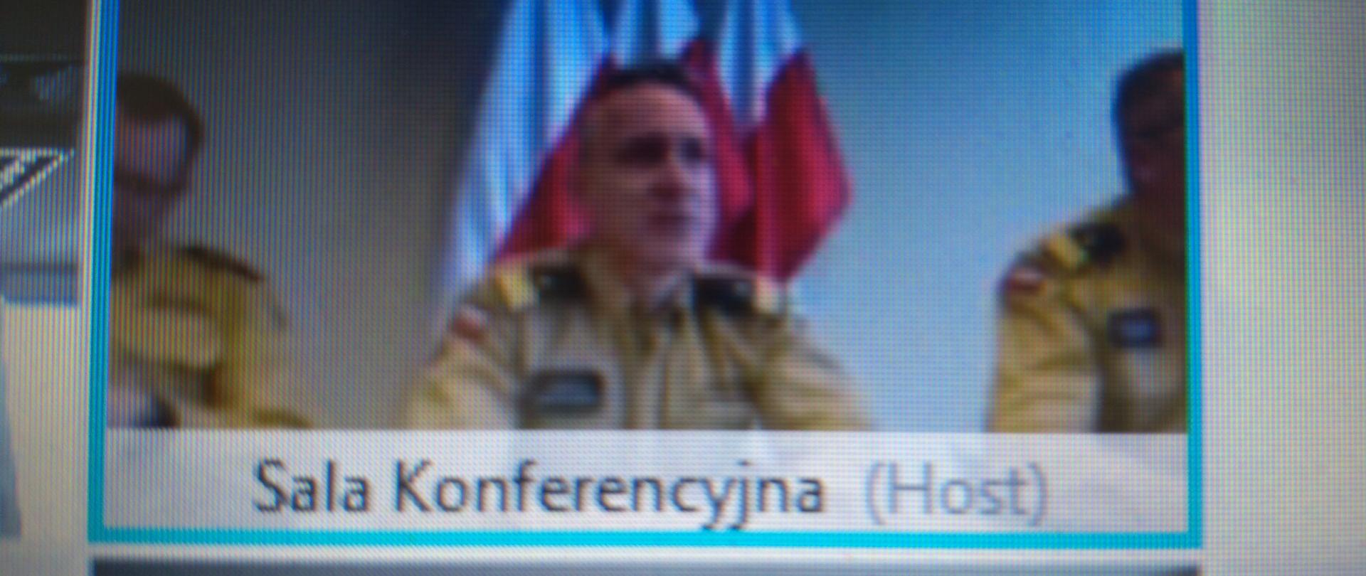 Wideokonferencja Komendanta Głównego PSP