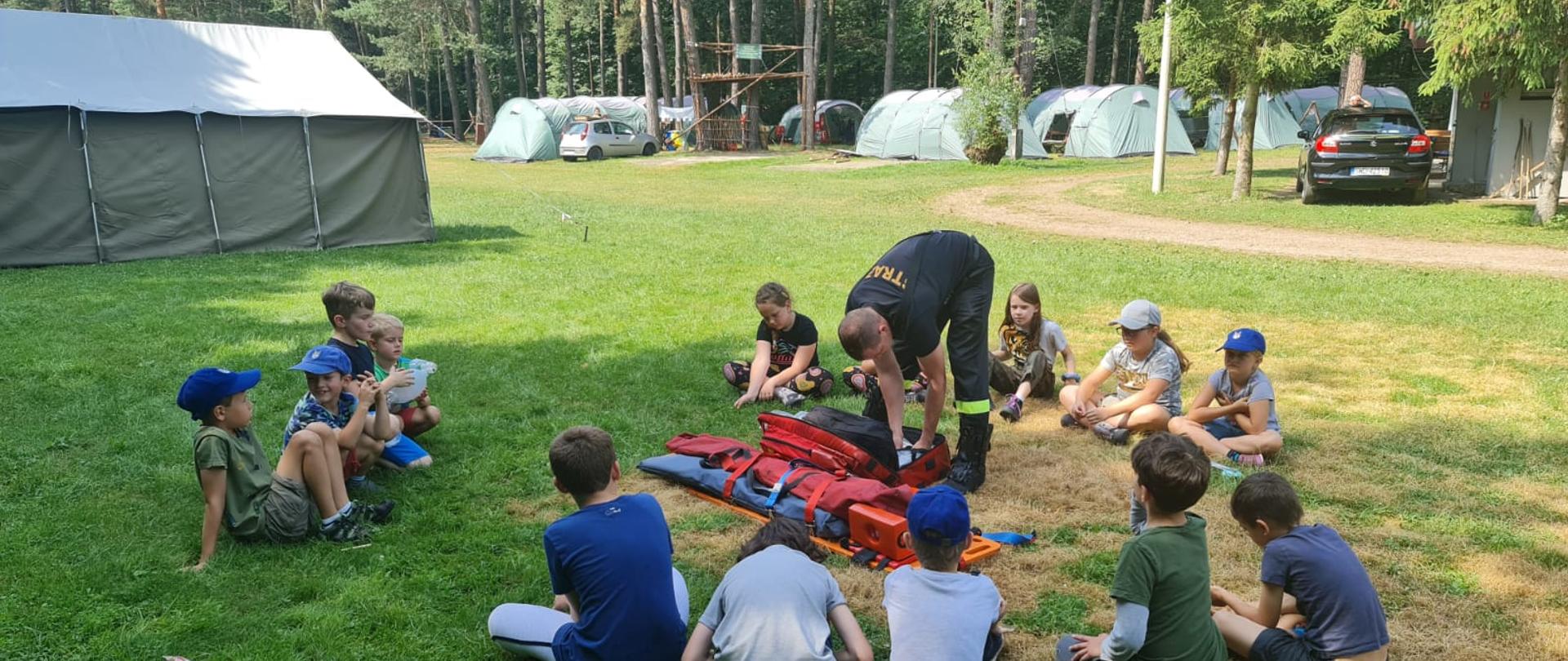 Wizyta na obozowisku harcerskim 