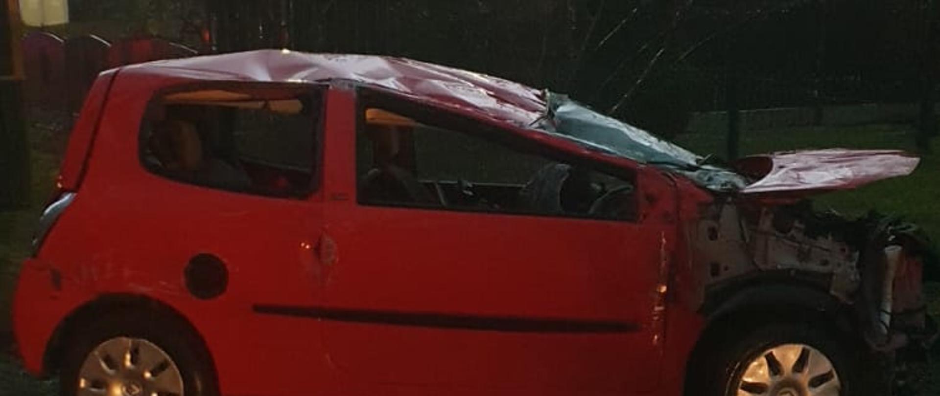 Pojazd biorący udział w zdarzeniu.