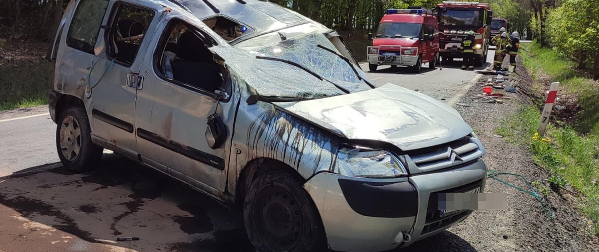 Zdarzenie drogowe w m. Łysakowo