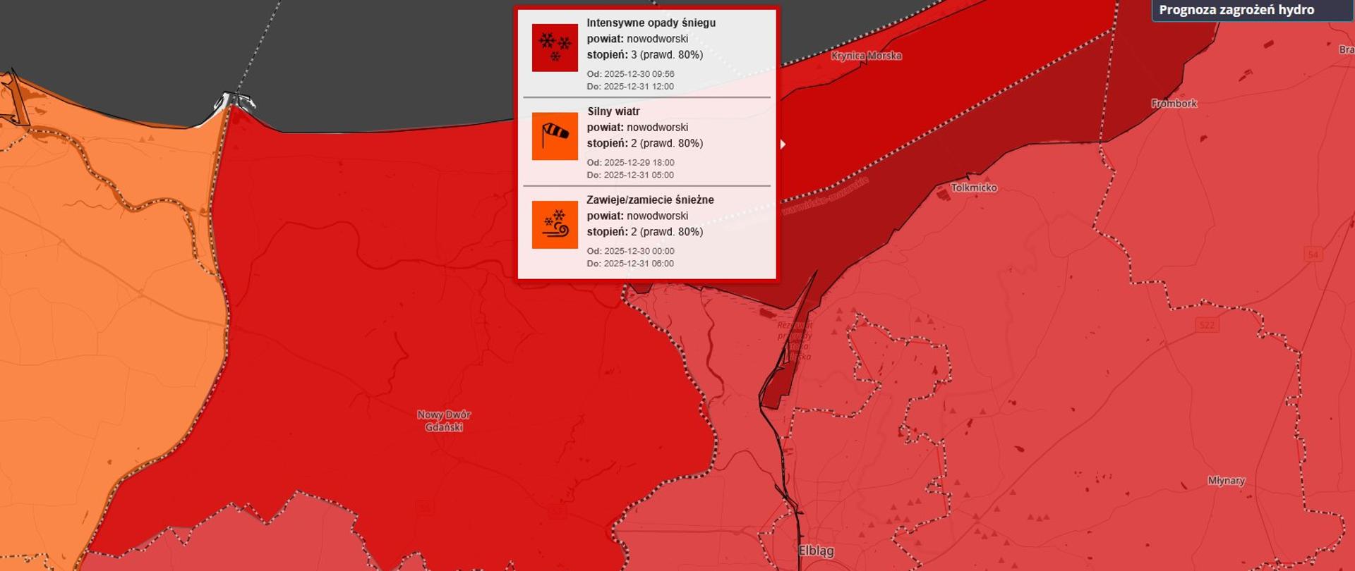 Aktualne ostrzeżenia hydrologiczne i meteorologiczne