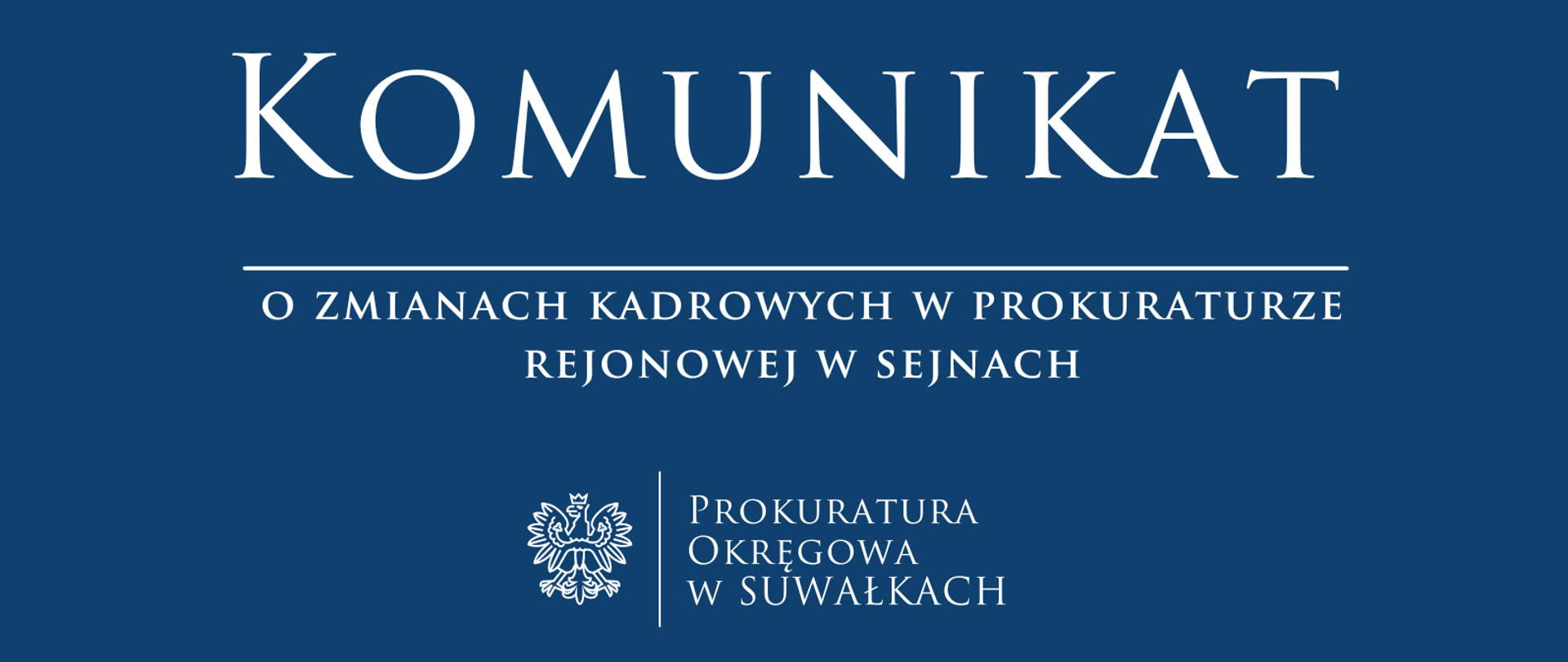 komunikat o zmianach kadrowych