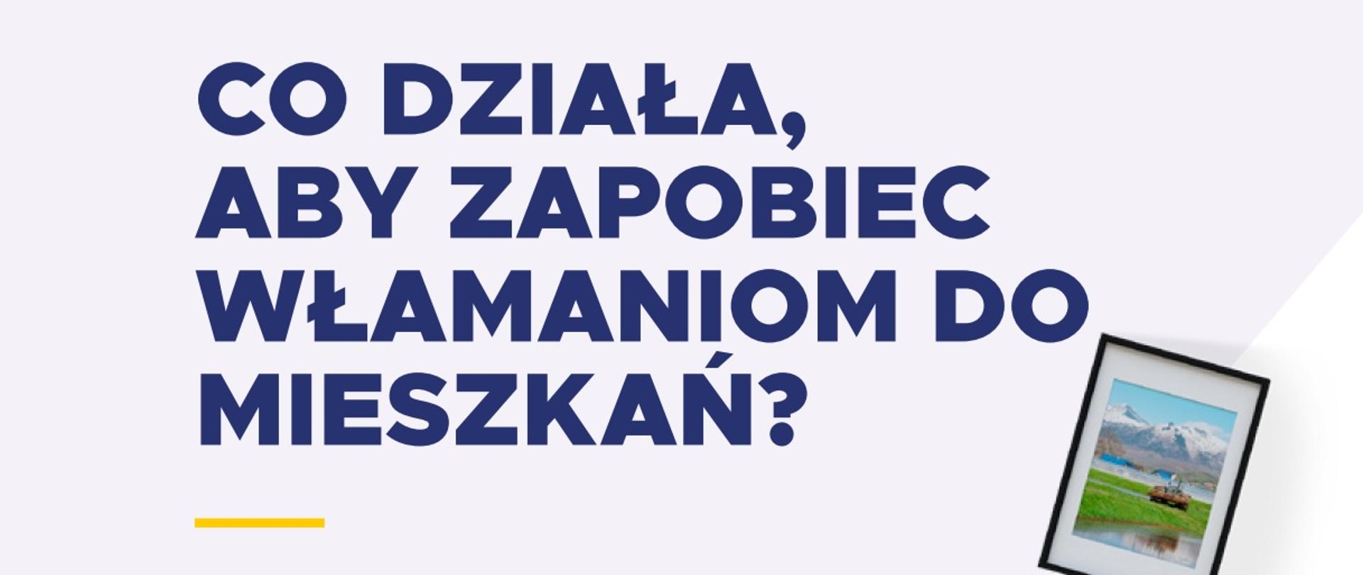 Plakat V Europejski Dzień Przeciwdziałania Włamaniom do Domów