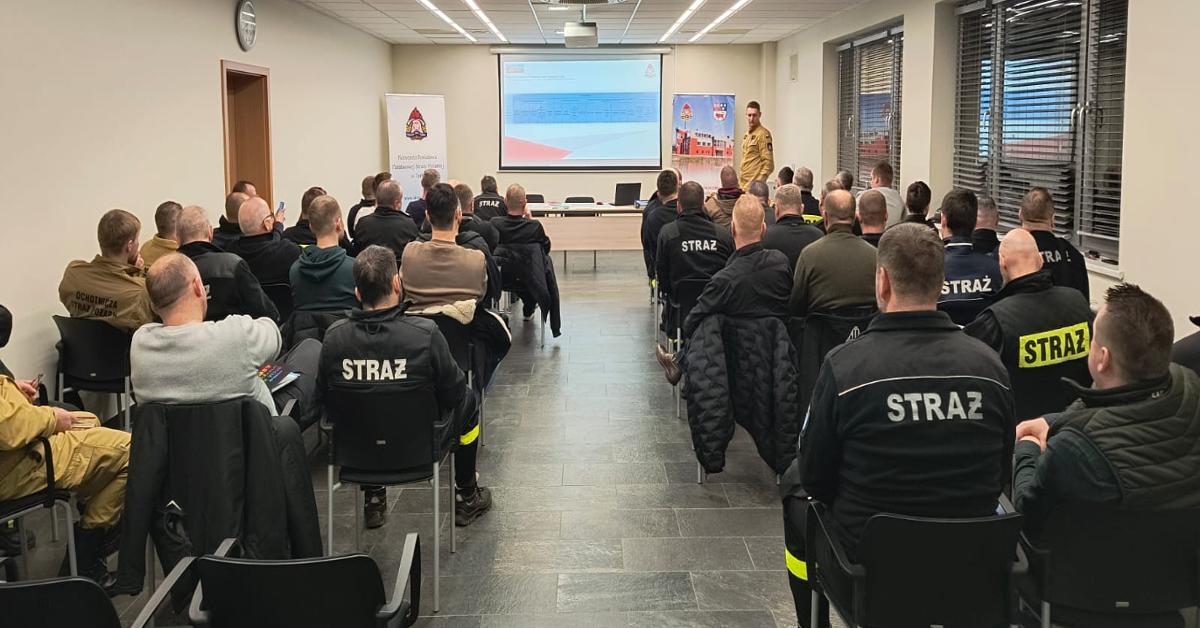 Odprawa operacyjno-szkoleniowa dla komendantów gminnych i przedstawicieli jednostek ochotniczych straży pożarnych z tere