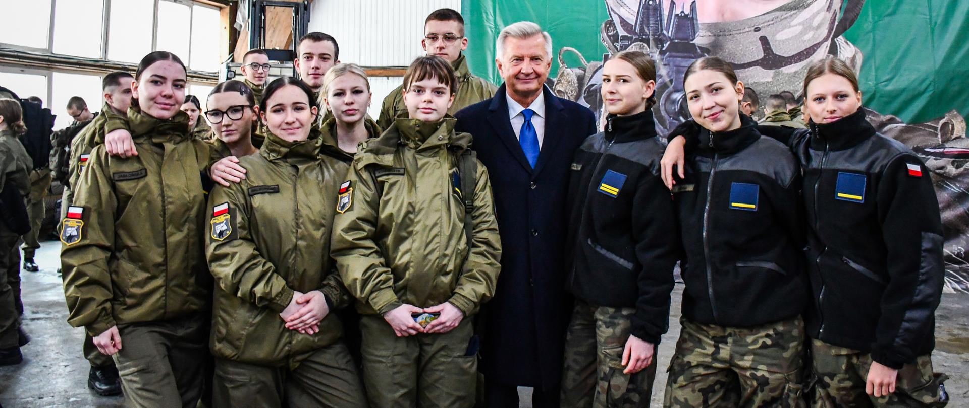 Spotkanie z uczniami klas mundurowych