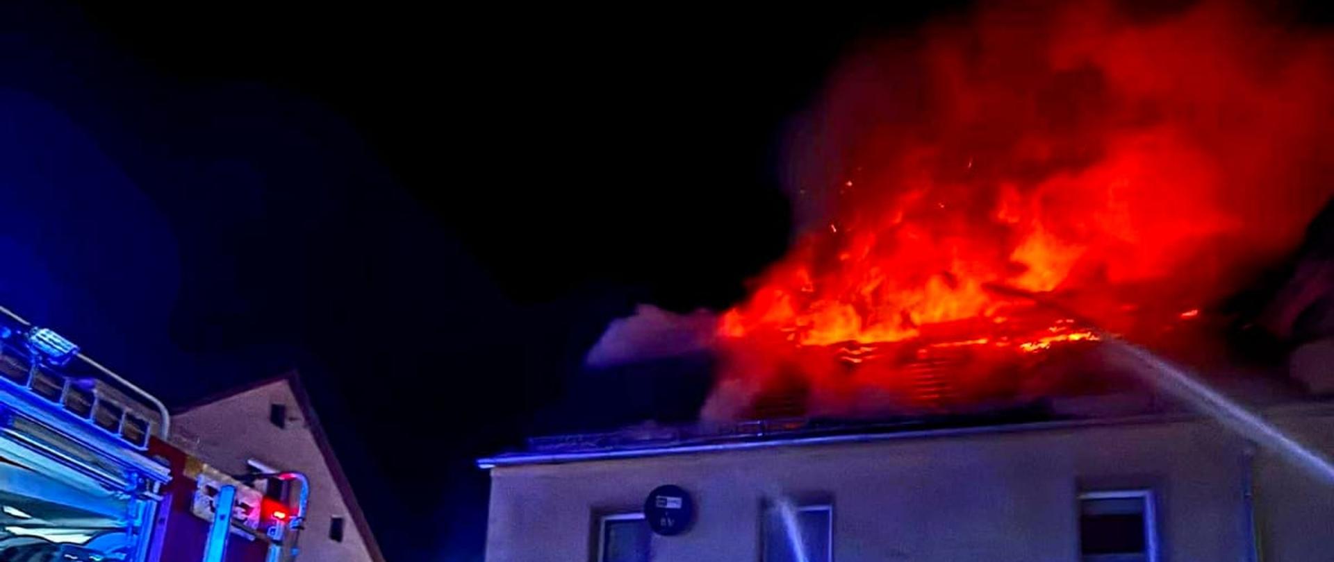 Pożar mieszkania – Chocianów, ul. Kościuszki