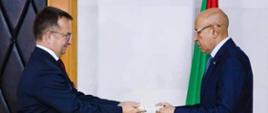 Składanie listów uwierzytelniających u Prezydenta Mauretanii