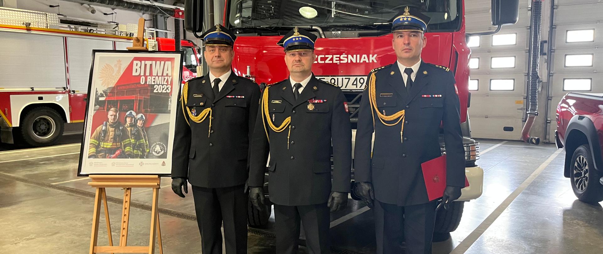 Uroczyste przekazanie samochodów pożarniczych