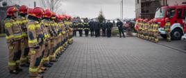 Pożegnanie strażaków odchodzących na zaopatrzenie emerytalne