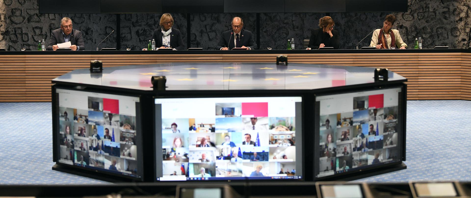 15.04.2020.,Zagreb - U NSK odrzana videokonferencija ministara zdravljaPhoto: Josip Regovic/PIXSELL/EU2020HR