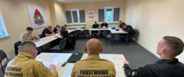 Egzamin recertyfikacyjny z zakresu kwalifikowanej pierwszej pomocy dla druhów jednostek OSP z terenu powiatu obornickiego.