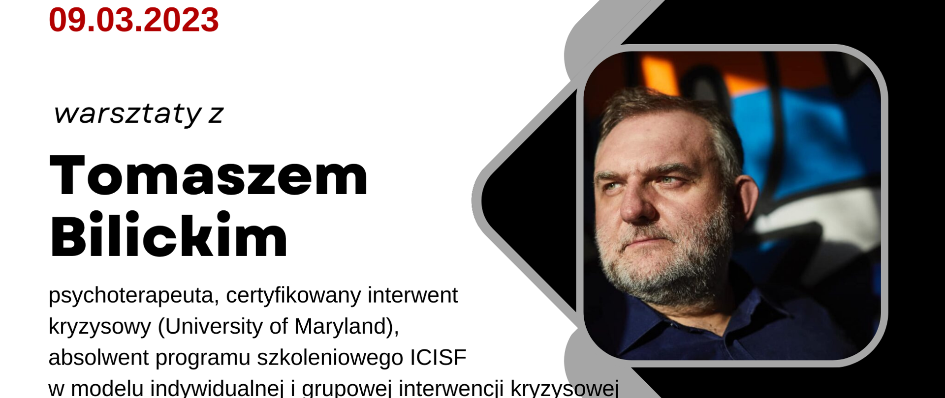 Wielobarwna grafika. Zdjęcie Tomasza Bilickiego - psychoterapeuty, informacja o warsztatach: 09.03.2023