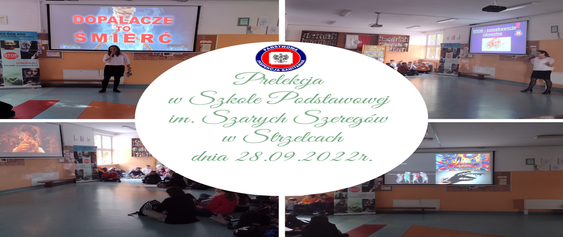 Prelekcja w Szkole Podstawowej im. Szarych Szeregów w Strzelcach dnia 28.09.2022r.