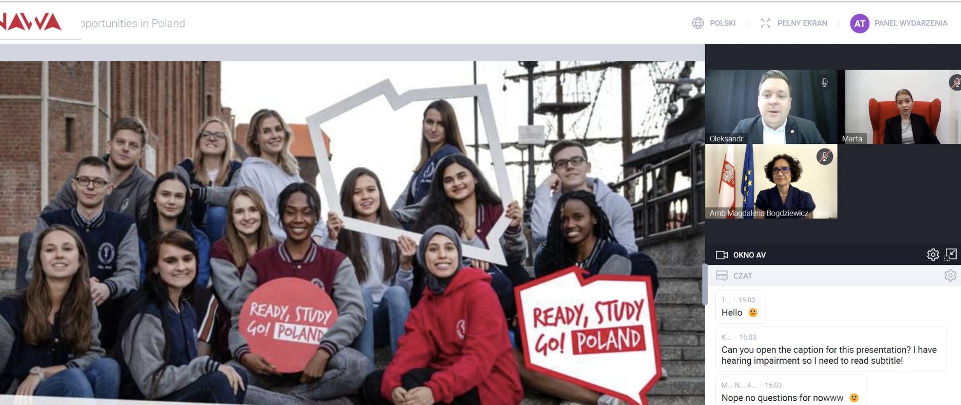 "Study opportunities in Poland" webinar by NAWA