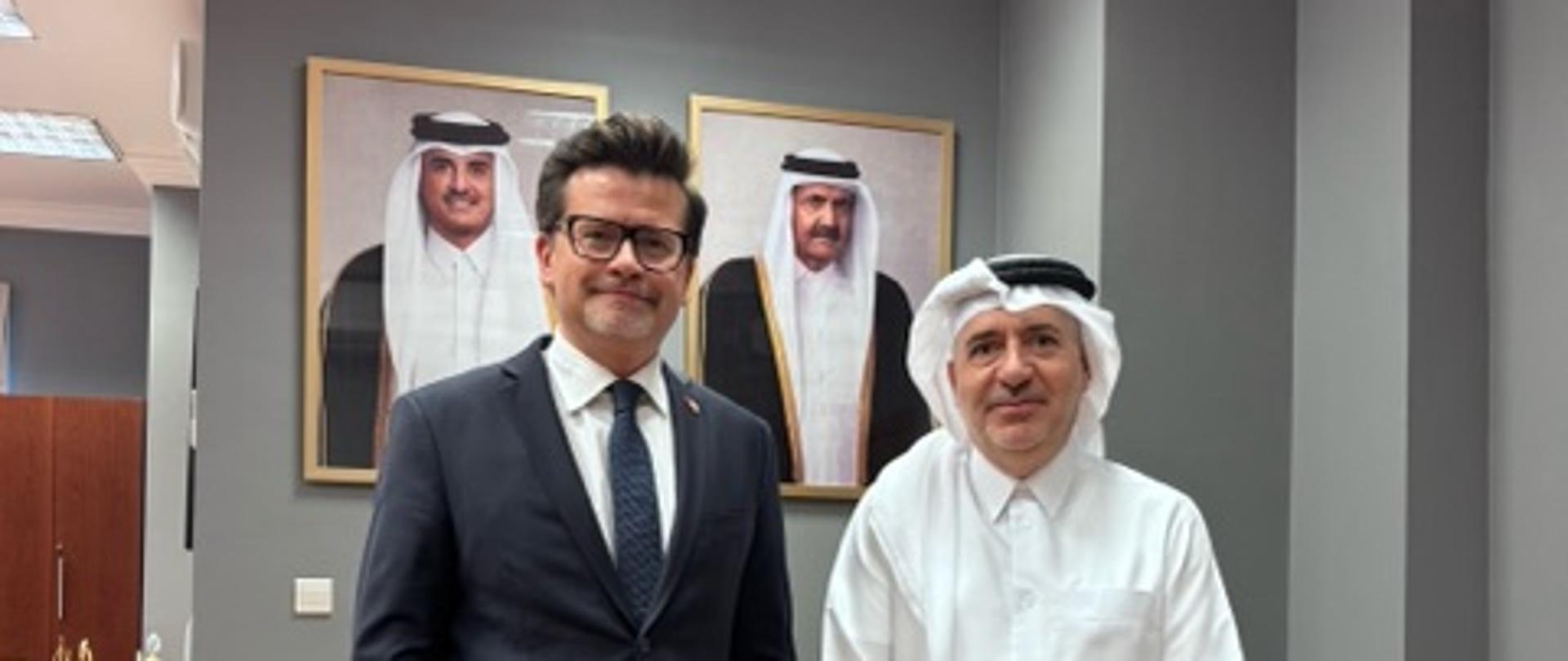 Polish Ambassador in Qatar with the HBKU President