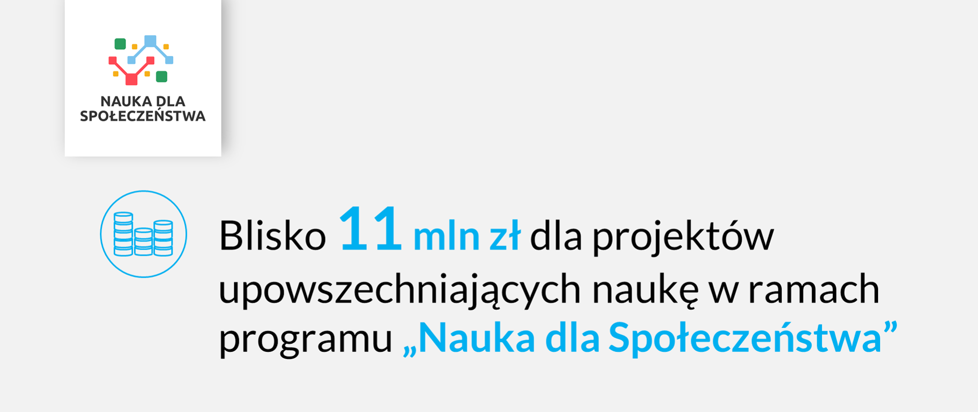 Blisko 11 mln zł dla projektów upowszechniających naukę w ramach programu „Nauka dla Społeczeństwa”!
