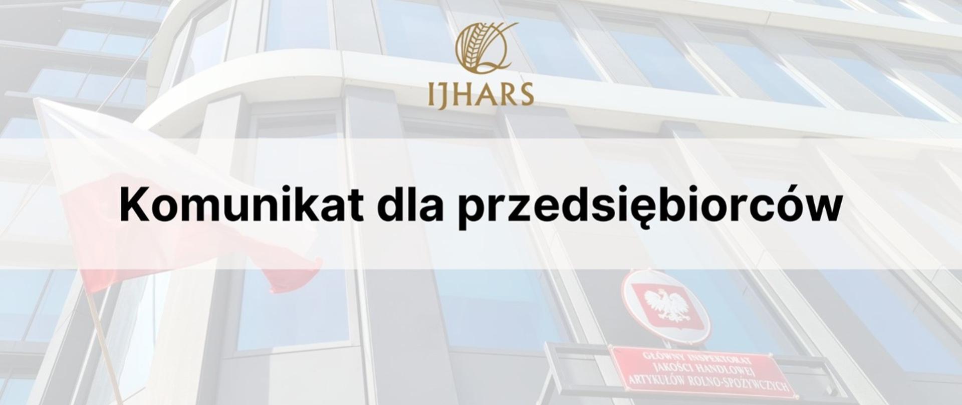 baner komunikat IJHARS