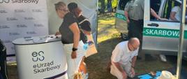 Stoisko edukacyjne KAS na pikniku